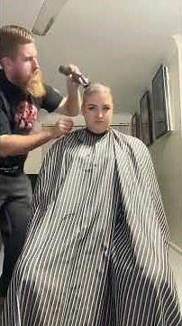 Shaving My Wife Head buzzcut.