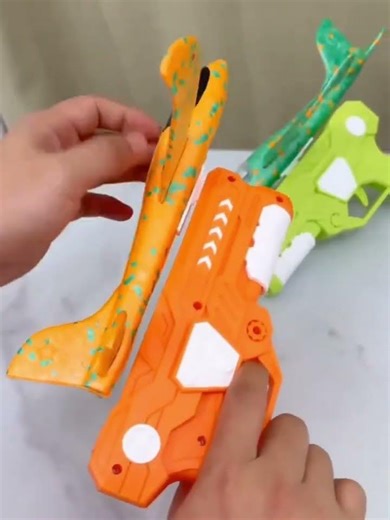 TEMU Foam Plane Launcher - Flight Mode Toy #shorts