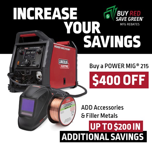 1.9K views · 31 reactions | The POWER MIG 215 MPi multi-process welder features a sleek and solid ergonomic design with multiple lift points to maximize mobility around the shop. User-friendly technology makes the setup process and selection of weld settings incredibly simple. Learn more and get yours today: https://lered.info/49yINop #BuyRedSaveGreen #WeldRed #WeldRedNation | Lincoln Electric | Facebook
