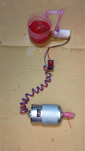 Running a Water Pump With 775 DC Motor Generator • DC Motor #dcmotor #tech #shorts