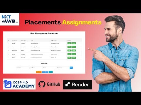 How to Complete Nxtwave Placement Assignments | Front-End Project | GitHub | Render | Part - 1