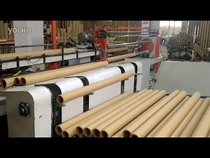 Automatic Paper Tube Cutting Machine auto loading unloading with conveyor paper core cutting machine