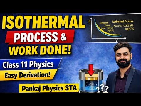 Isothermal Process Explained + Work Done Derivation | Class 11 Physics | Pankaj Physics STA