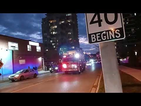 *First Catch* *New Blue Lights* Toronto Fire Services Highrise 114 & New Tower 114 Responding