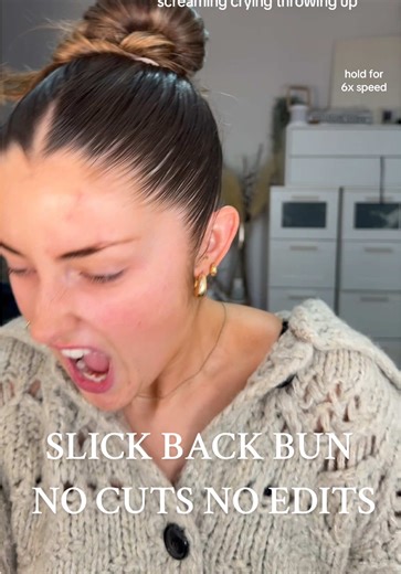 Replying to @Sophie Noble I needed a nap after this #fyp #hairtok #hairtutorial #slickback Products: @Kérastase glaze drops @MATRIX UKI rich hydrating treatment mask @L'Oréal Paris UK elnett extra strong hold hairspray @Tangle Teezer