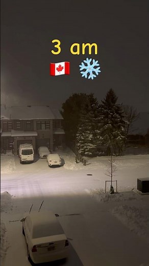 All-Night Heavy Snowfall in Ontario Canada 2025 ❄️🌨️ 🇨🇦| Crazy Winter Night | Saty Kanah