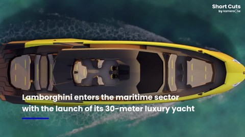 Lamborghini enters the maritime sector with the launch of a 30-meter luxury yacht inspired by its supercars