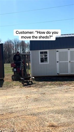 How sheds are delivered. #sheshed #tinyhome #tinyhouse #mancave #storage