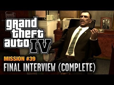 GTA 4 - Mission #39 - Final Interview [Complete Mission] (1080p)
