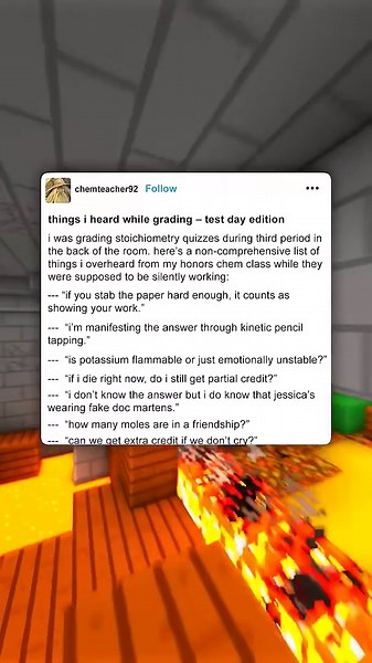 Things i heard while grading – test day