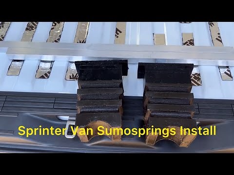 Sprinter Van rear Sumospring suspension support install