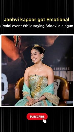 Janhvi kapoor got emotional in peddi event while saying her mom sridevis dialogue#viral#shorts#facts