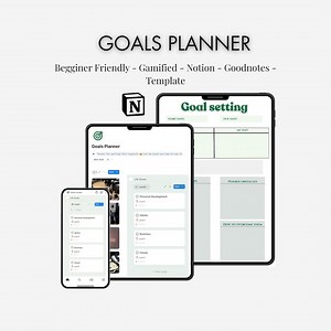 Notion Goal Tracker, Goal Setting Worksheet, Notion Dashboard, Goal Setting Template Annual Vision Board 2026 New Year's Resolutions - Etsy