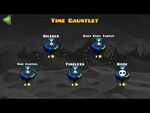 Geometry Dash Time Gauntlet (All levels/all coins)