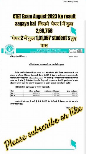 Ctet August ka result //Ctet August ka result//Ctet August ka result