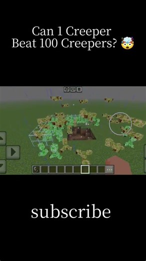 Can 1 Creeper Beat 100 Creepers? 🤯 #shorts