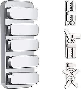 Fidget Slider Toys Adults, Metal Fidget Haptic Clicker with 3 Noise Levels, Loud-Quiet Fidget Toys for Adults, EDC Brick Blocks Fidget Toy, Relief Stress and Anxiety