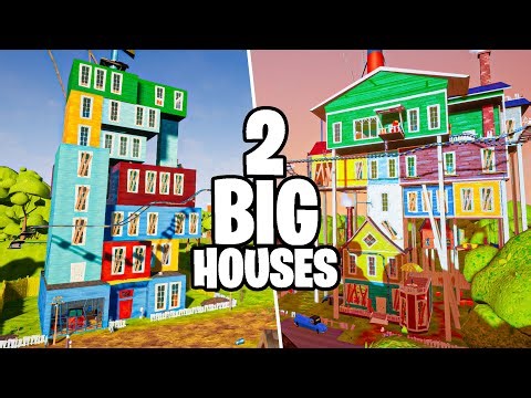 2 BIG Hello Neighbor HOUSE MODS! (FULL WALKTHROUGH)
