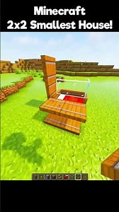 Minecraft 2-2 smallest house 🏡 #minecraft