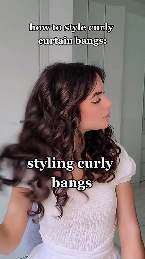 Styling Curly Curtain Bangs Tutorial for Kinky Hair