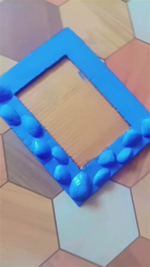 making a photoframe #using waste material #youtube shorts