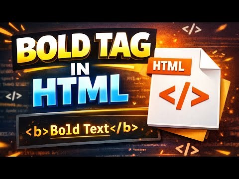 What is use of the Bold Tag in HTML ? #html #education