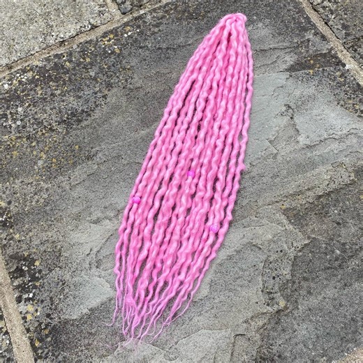 Custom - Double Ended Wool Dreadlocks - Baby Pink - Select Your Length & Amount - Etsy