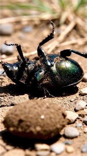 Beetle Struggles with Square Ball