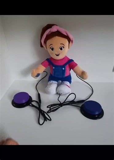 Ms Rachel Speak & Sing Doll https://www.etsy.com/au/shop/switchtoyfamily #missrachel #missrachelyoutube #missracheltoy #disability #developmentaldisabilities #switchadaptedtoys #therapy #toys #learning #speechtherapy #speech #occupationaltherapy #ergotherapie #specialneeds #school