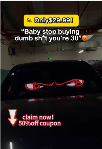 Wireless Control of Car LED Screen, Change Slogans Even While Driving#videowave #carsoftiktok #carstickers #musthaves #foryoupage