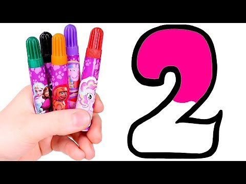 Dibuja y Colorea el Número 2 🦆🎨 Aprende los números