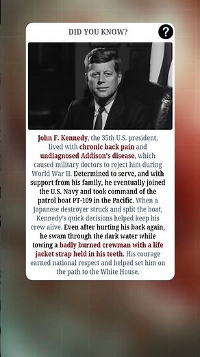 What Made JOHN F Kennedy a HERO During World War II?