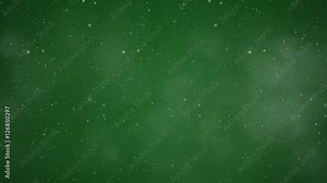 Green Winter Wonderland Abstract Background. Computer generated seamless loop christmas animation.