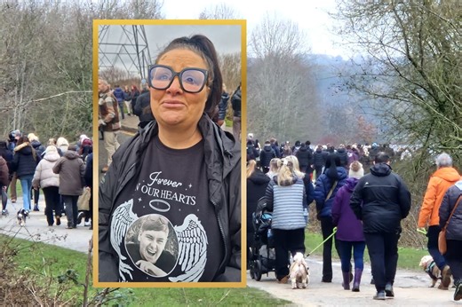 Hundreds at walk for first anniversary of murder of Harvey Willgoose