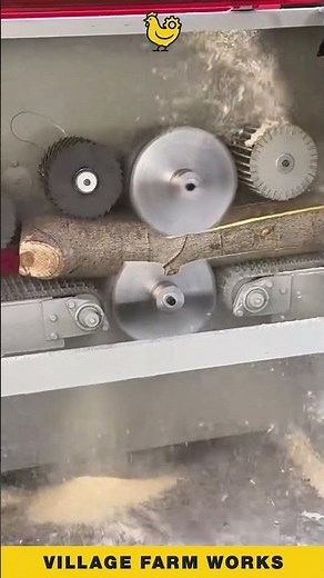 Incredible Log Processing Machine at Work ⚙️ #Sawmill