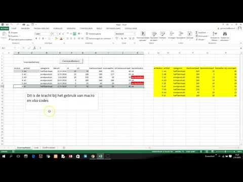 Voorraad beheer met Excel automatiseren