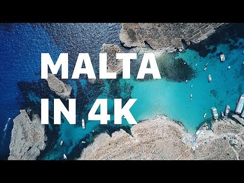 Malta beaches by drone in 4k
