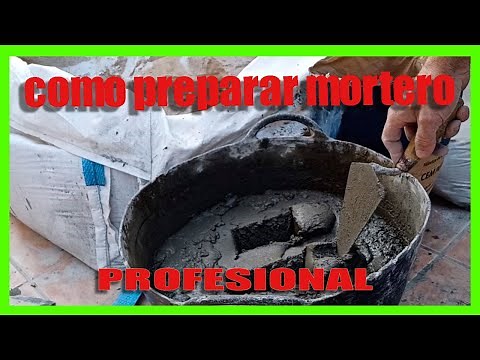 🔥Como hacer MORTERO🔥 para PIEDRA ARTIFICIAL