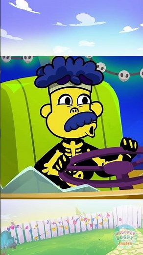 Oh No! Missed the Bus and Turned Into Skeletons! 💀🚍 #funnykids #cartoonshorts