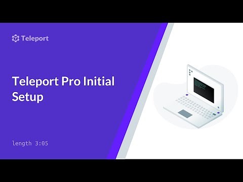Teleport Pro Initial Setup