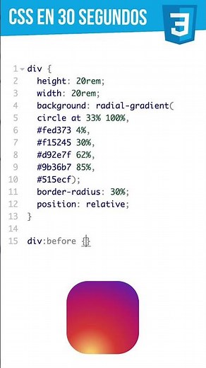 📸 CREATE YOUR INSTAGRAM LOGO IN 30 SECONDS WITH CSS 🎨 #shorts