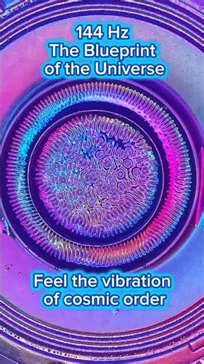 144 Hz Cymatics – The Blueprint of the Universe & Christ Grid Healing Frequency 🌌