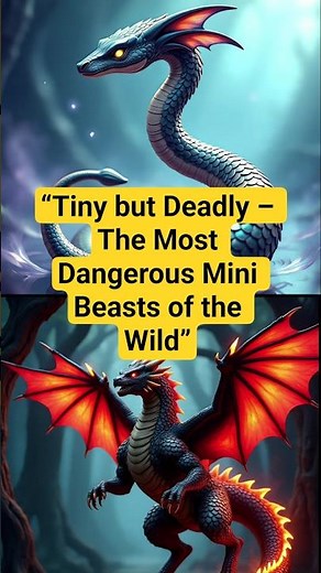 “Tiny but Deadly – The Most Dangerous Mini Beasts of the Wild”#animals #wildlife