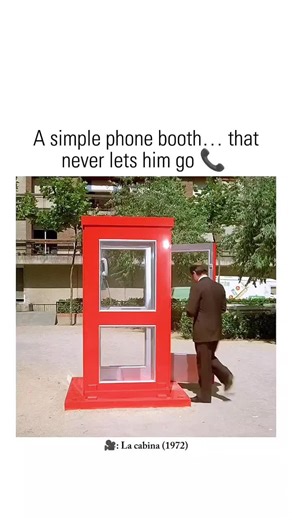Theclip master on Instagram: "🎬 La Cabina (1972) Genre: Drama / Thriller / Short Film Runtime: 35m Rating: 8.5/10 (IMDb) Director: Antonio Mercero In this chilling Spanish short film, a man becomes trapped inside a phone booth in the middle of the city, and despite the efforts of passersby, he cannot escape. The situation grows increasingly tense and surreal, reflecting themes of isolation, helplessness, and the indifference of society. With masterful suspense, dark symbolism, and a haunting at