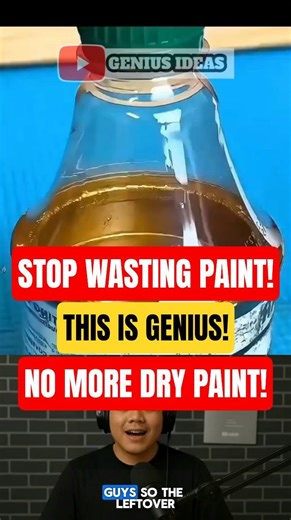 This Genius Trick Saves Leftover Paint! #diy #lifehacks #ideas #shorts