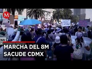 Thousands march on March 8th in Mexico City to demand justice for femicides