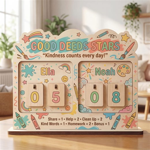 Good Behavior Chart for Kids, Daily Kindness Reward Board, Family Motivation Tool - Etsy