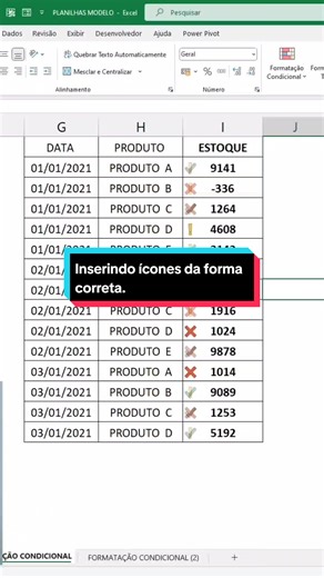 Aprenda a Inserir Ícones Corretamente no Excel
