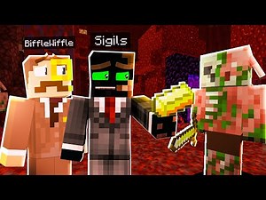 EXPLOITING Piglins FOR SECRET ITEMS on Camp Minecraft