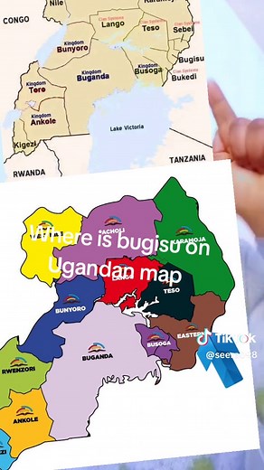 New Map of Uganda Analyzing Bugisu District